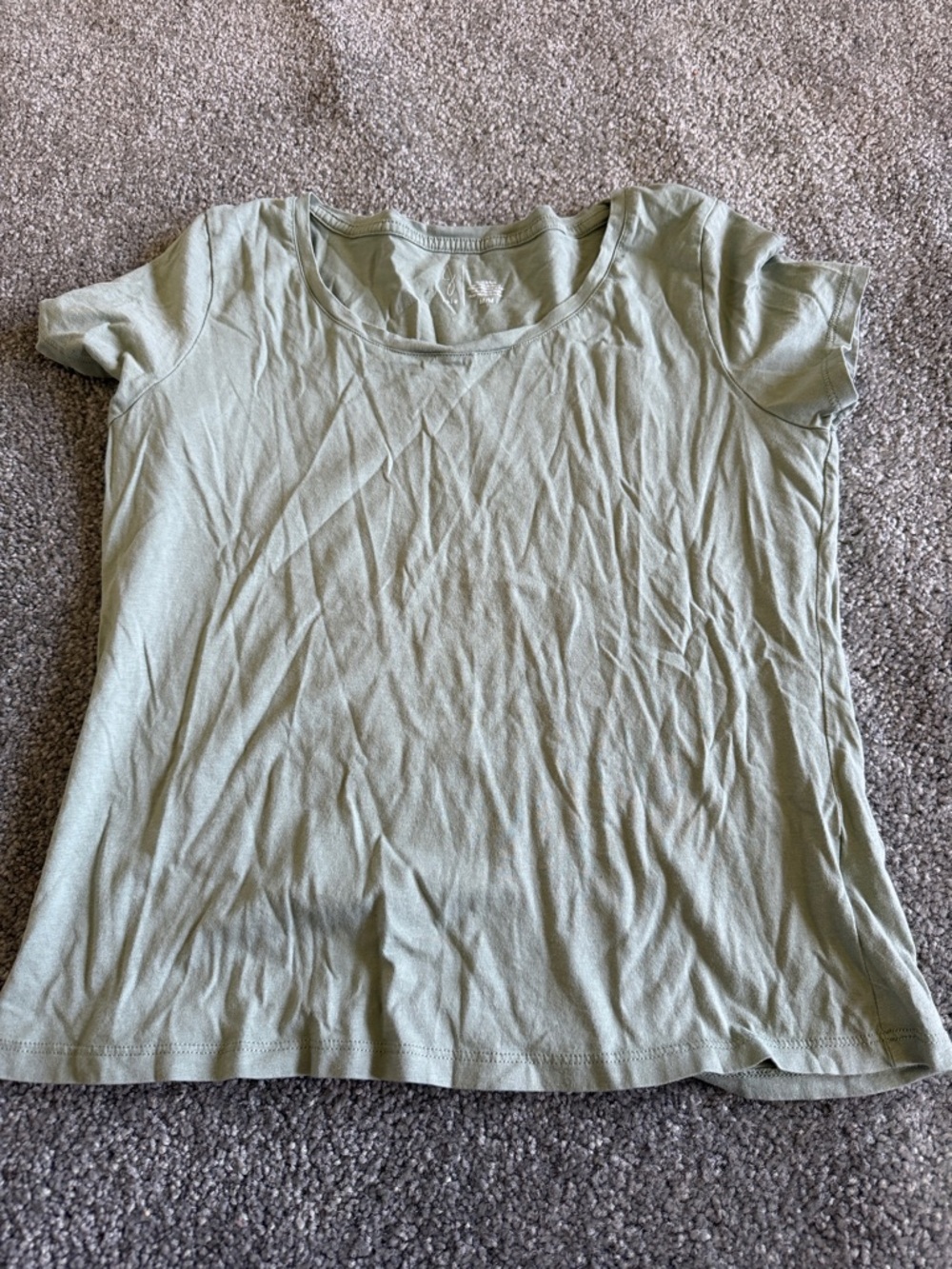 Joie Scoop Neck Short Sleeve Tee in Sage Green
